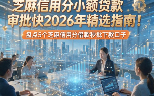 芝麻信用分小额贷款审批快2026年精选指南！盘点5个芝麻信用分借款秒批下款口子