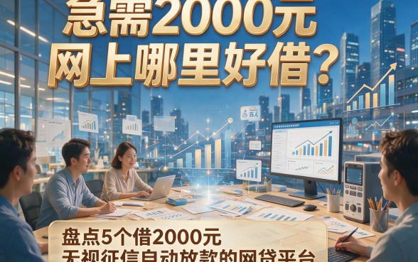 急需2000元网上哪里好借？盘点5个借2000元无视征信自动放款的网贷平台
