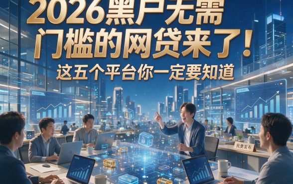 2026黑户无需门槛的网贷来了！这五个平台你一定要知道！