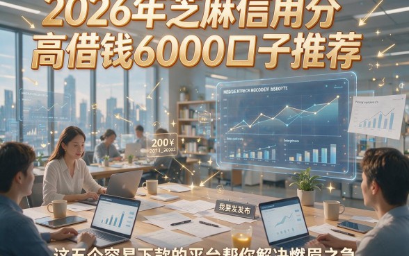 2026年芝麻信用分高借钱6000口子推荐，这五个容易下款的平台帮你解决燃眉之急