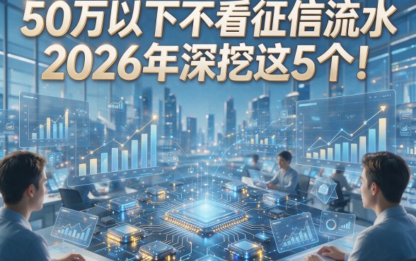 50万以下不看征信流水2026年深挖这5个！本文为您详细解读！