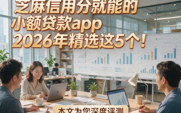 芝麻信用分就能的小额贷款app2026年精选这5个！本文为您深度评测！