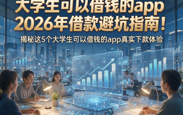 大学生可以借钱的app2026年借款避坑指南！揭秘这5个大学生可以借钱的app真实下款体验