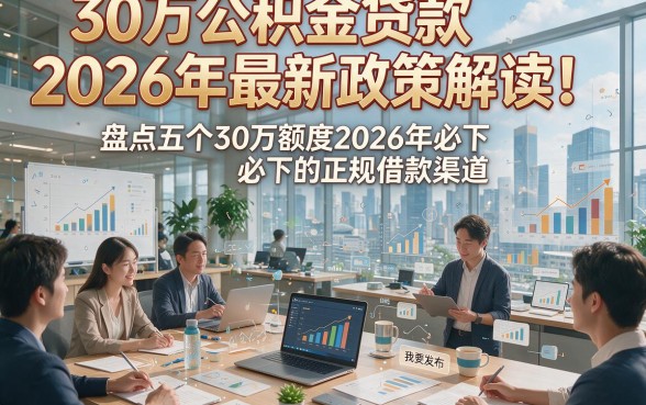30万公积金贷款2026年最新政策解读！盘点五个30万额度2026年必下的正规借款渠道