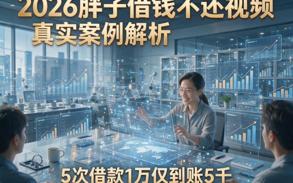 2026胖子借钱不还视频，真实案例解析5次借款1万仅到账5千