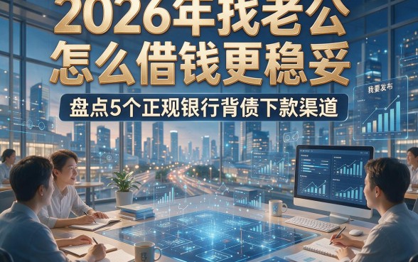 2026年找老公怎么借钱更稳妥，盘点5个正规银行背债下款渠道
