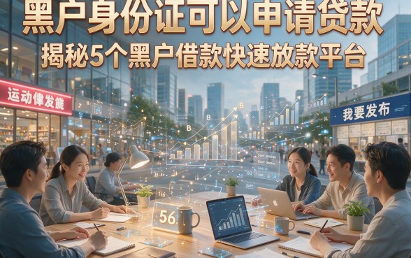 黑户身份证可以申请贷款，揭秘5个黑户借款快速放款平台