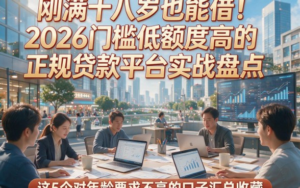 刚满十八岁也能借！2026门槛低额度高的正规贷款平台实战盘点，这5个对年龄要求不高的口子汇总收藏