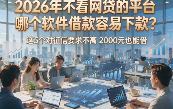 2026年不看网贷的平台哪个软件借款容易下款？这5个对征信要求不高2000元也能借