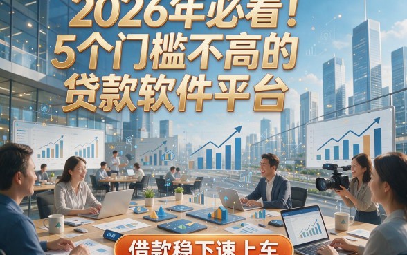 2026年必看！5个门槛不高的贷款软件平台，借款稳下速上车！