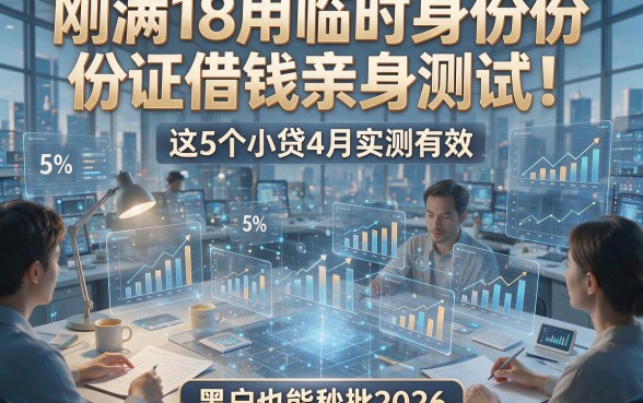 刚满18用临时身份证借钱亲身测试！这5个小贷4月实测有效，黑户也能秒批2026