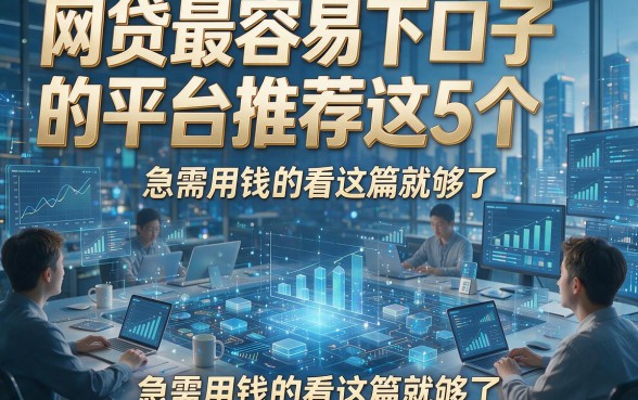 网贷最容易下口子的平台推荐这5个，急需用钱的看这篇就够了！