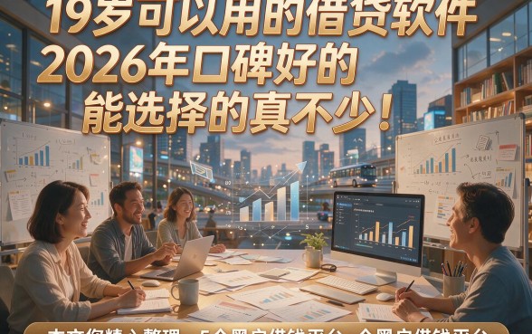 19岁可以用的借贷软件2026年口碑好的能选择的真不少！本文为您精心整理这5个黑户借钱平台！