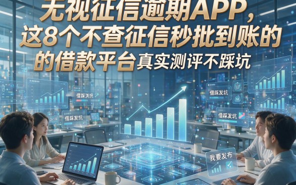 无视征信逾期APP，这8个不查征信秒批到账的借款平台真实测评不踩坑