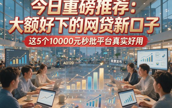 今日重磅推荐：大额好下的网贷新口子，这5个10000元秒批平台真实好用