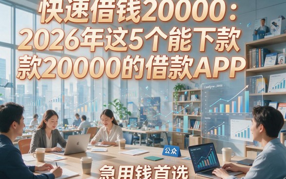 快速借钱20000：2026年这5个能下款20000的借款APP，急用钱首选！