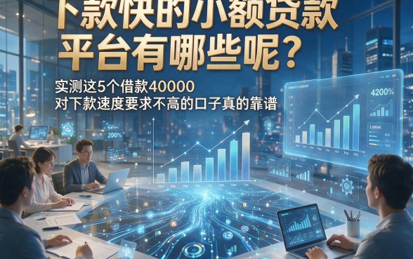 下款快的小额贷款平台有哪些呢？实测这5个借款40000对下款速度要求不高的口子真的靠谱