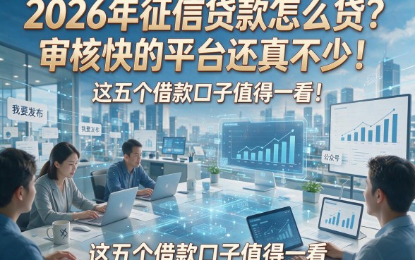 2026年征信贷款怎么贷？审核快的平台还真不少！这五个借款口子值得一看！