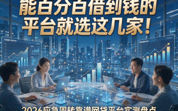 能百分百借到钱的平台就选这几家！2026应急周转靠谱网贷平台实测盘点