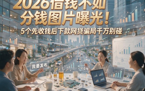 2026借钱不如分钱图片曝光！5个先收钱后下款网贷骗局千万别碰