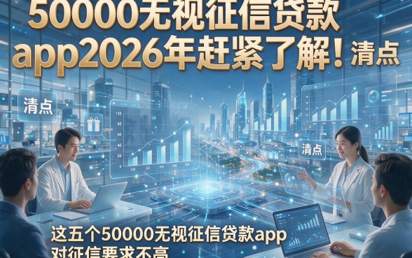 50000无视征信贷款app2026年赶紧了解！清点​这五个50000无视征信贷款app对征信要求不高
