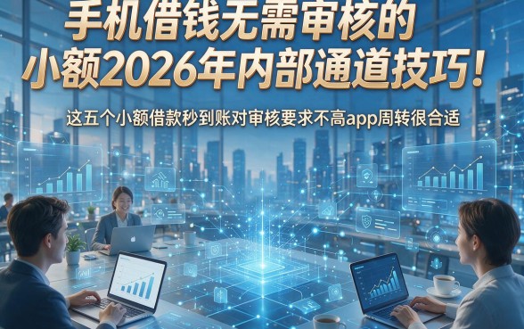 手机借钱无需审核的小额2026年内部通道技巧！这五个小额借款秒到账对审核要求不高app周转很合适