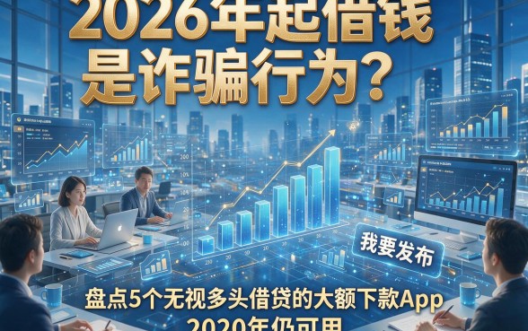 2026年起借钱是诈骗行为？盘点5个无视多头借贷的大额下款App（2020年仍可用）
