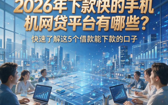 2026年下款快的手机网贷平台有哪些？快速了解这5个借款能下款的口子