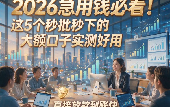 2026急用钱必看！这5个秒批秒下的大额口子实测好用，直接放款到账快