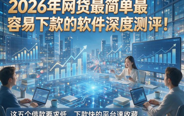 2026年网贷最简单最容易下款的软件深度测评！这五个借款要求低、下款快的平台速收藏