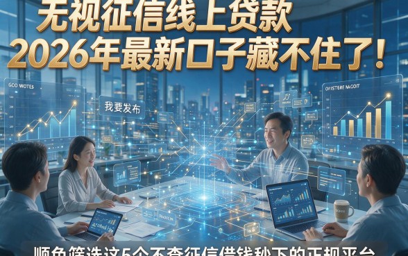 无视征信线上贷款2026年最新口子藏不住了！顺便筛选这5个不查征信借钱秒下的正规平台