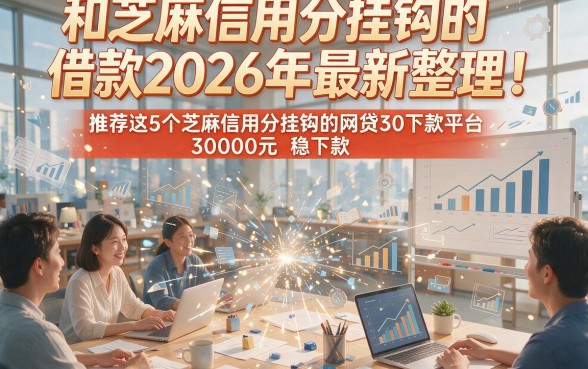 和芝麻信用分挂钩的借款2026年最新整理！推荐这5个芝麻信用分挂钩的网贷30000元稳下款平台