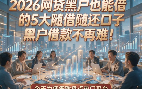 2026网贷黑户也能借的5大随借随还口子，黑户借款不再难！今天为您细致盘点热门平台