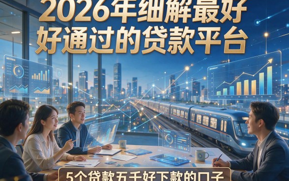 2026年细解最好通过的贷款平台，本篇讲述5个贷款五千好下款的口子