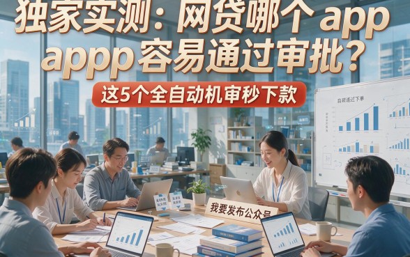 独家实测：网贷哪个app容易通过审批？这5个全自动机审秒下款！