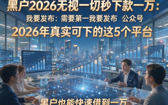 黑户2026无视一切秒下款一万：2026年真实可下的这5个平台，黑户也能快速借到一万！