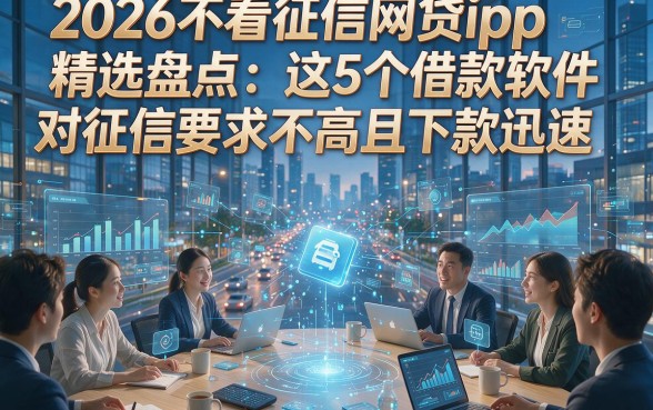 2026不看征信网贷app精选盘点：这5个借款软件对征信要求不高且下款迅速