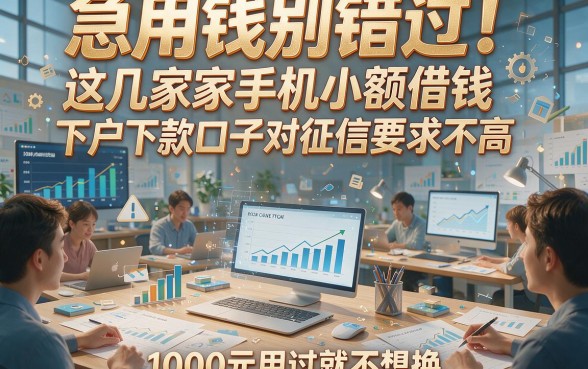 急用钱别错过！这几家手机小额借钱下户下款口子对征信要求不高，1000元用过就不想换