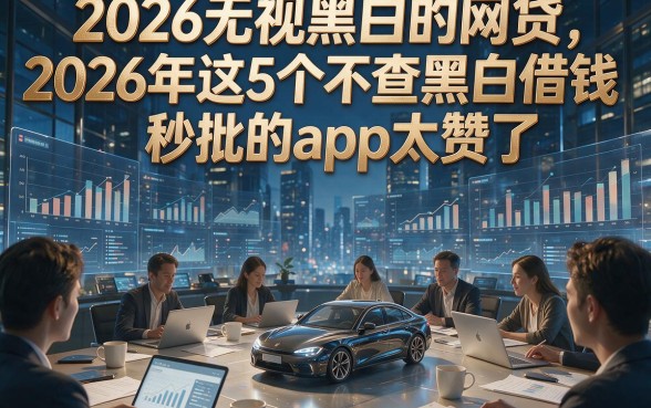 2026无视黑白的网贷，2026年这5个不查黑白借钱秒批的app太赞了