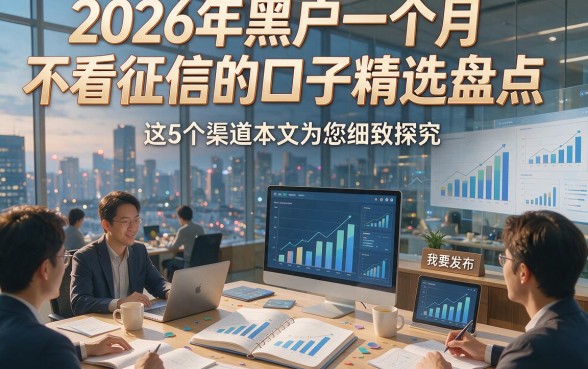 2026年黑户一个月不看征信的口子精选盘点，这5个渠道本文为您细致探究！