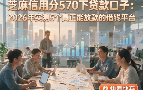 芝麻信用分570下贷款口子：2026年实测5个真正能放款的借钱平台，快看快存！