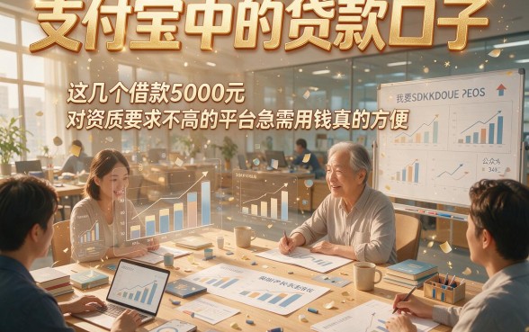 支付宝中的贷款口子，这几个借款5000元对资质要求不高的平台急需用钱真的方便