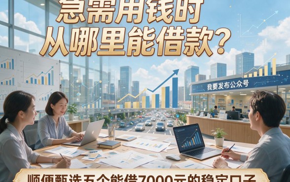 急需用钱时从哪里能借款？顺便甄选五个能借7000元的稳定口子