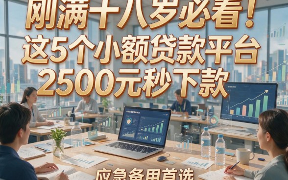 刚满十八岁必看！这5个小额贷款平台2500元秒下款，应急备用首选