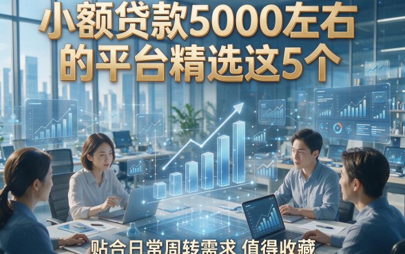 小额贷款5000左右的平台精选这5个，贴合日常周转需求值得收藏！