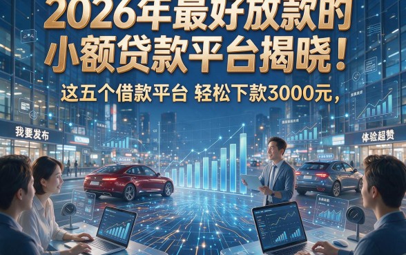 2026年最好放款的小额贷款平台揭晓！这五个借款平台轻松下款3000元，体验超赞