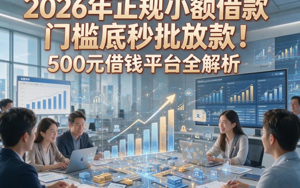 2026年正规小额借款门槛底秒批放款！500元借钱平台全解析