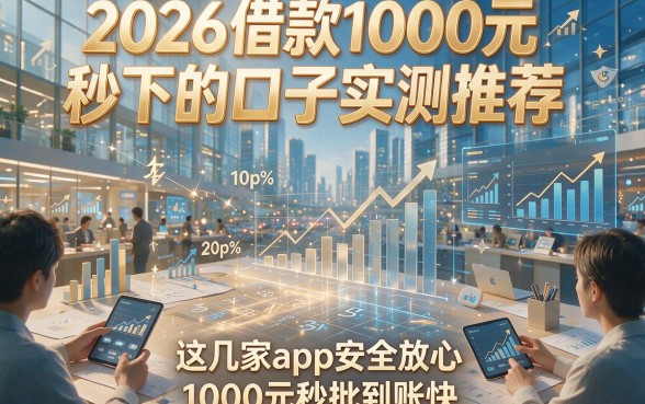 2026借款1000元秒下的口子实测推荐，这几家app安全放心、1000元秒批到账快