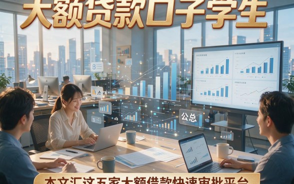 大额贷款口子学生，本文汇总这五家大额借款快速审批平台