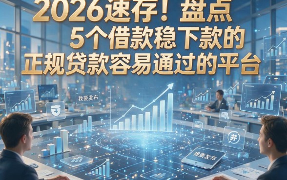 2026速存！盘点5个借款稳下款的正规贷款容易通过的平台
